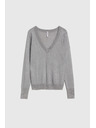 Moodo Sivi pulover s metalnim vlaknom Moodo