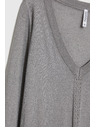 Moodo Sivi pulover s metalnim vlaknom Moodo