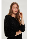 Moodo Pulover s šljokicama crni Moodo
