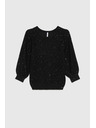 Moodo Pulover s šljokicama crni Moodo