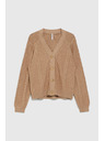 Moodo Pleteni béžový kardigan Moodo