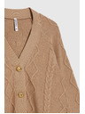 Moodo Pleteni béžový kardigan Moodo