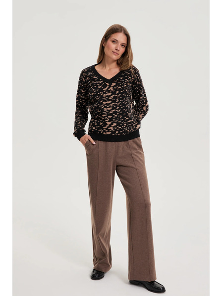 Moodo Jednostavni pulover crni Moodo