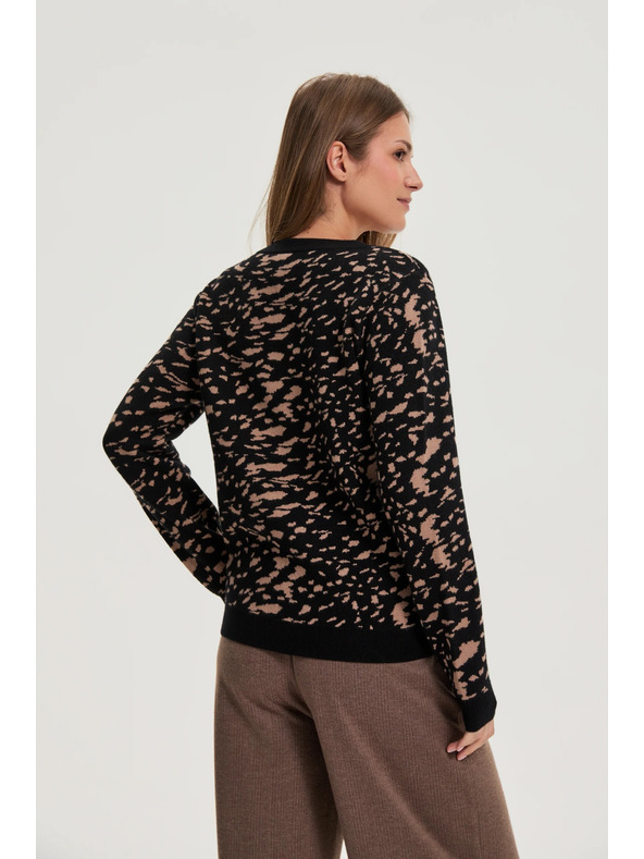 Moodo Jednostavni pulover crni Moodo