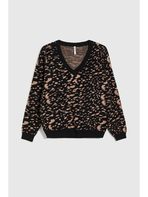 Moodo Jednostavni pulover crni Moodo