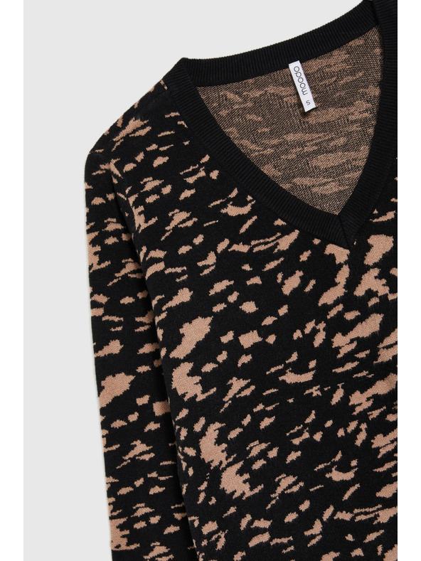 Moodo Jednostavni pulover crni Moodo