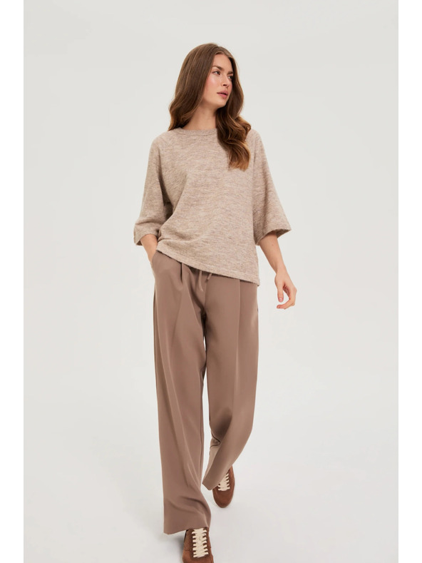 Moodo Pulover s kratkim rukavima bež Moodo