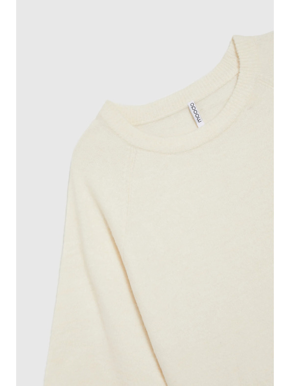 Moodo Bež pulover s kratkim rukavima Moodo