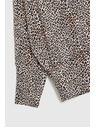 Moodo Pulover s leopardskim uzorkom bež Moodo