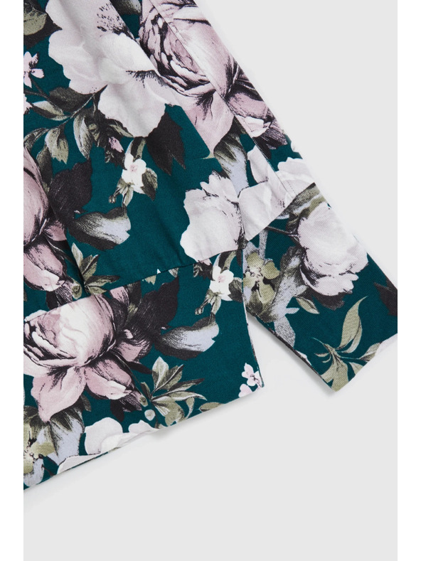 Moodo Pulover s cvjetnim uzorkom zeleni Moodo