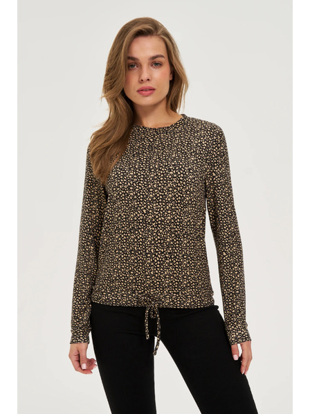 Moodo Pulover s finim uzorkom bež Moodo