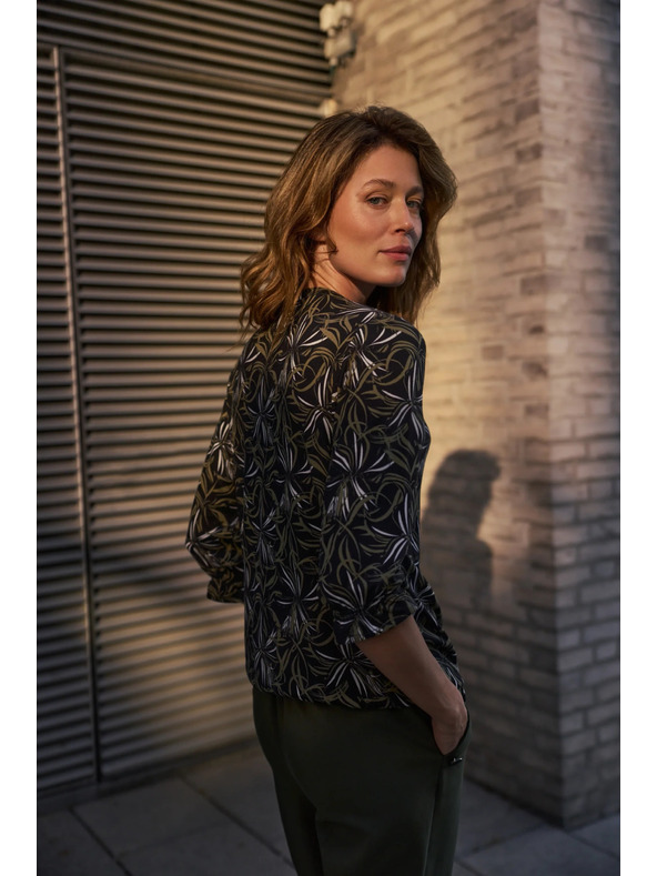 Moodo Pulover s uzorkom crni Moodo