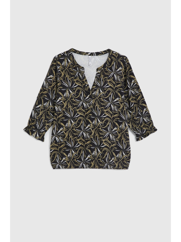 Moodo Pulover s uzorkom crni Moodo