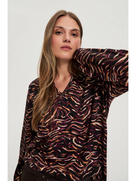 Moodo Pulover s dugim rukavima crni Moodo