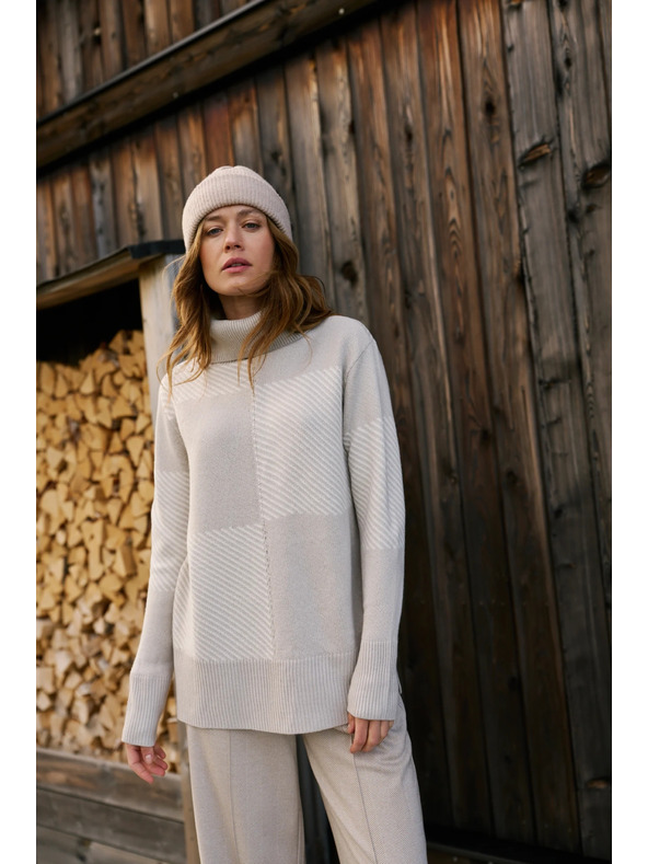 Moodo Džemper s rolakom bež Moodo