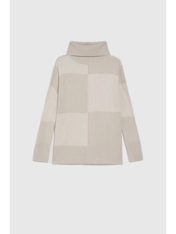 Moodo Džemper s rolakom bež Moodo