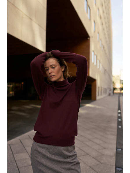 Moodo Glatki rollneck bordo Moodo