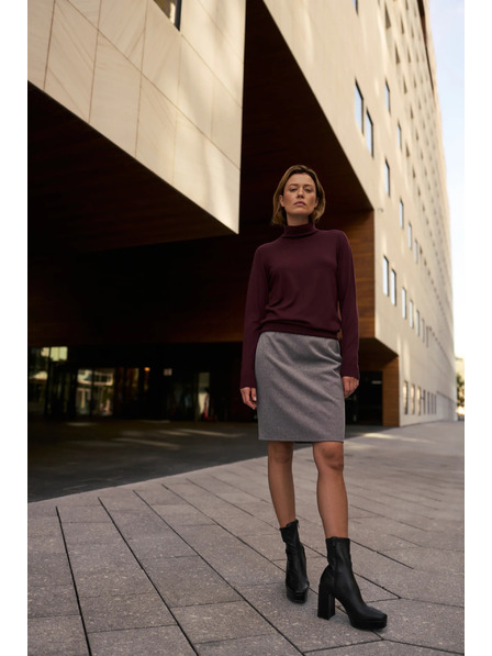 Moodo Glatki rollneck bordo Moodo