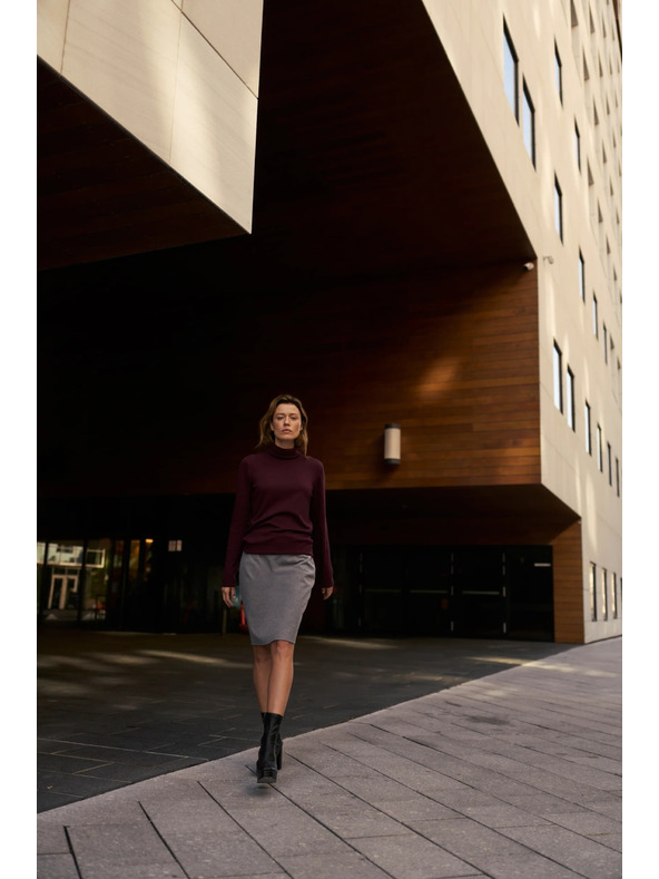 Moodo Glatki rollneck bordo Moodo