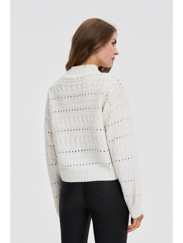 Moodo Pulover s rollnekom bijeli Moodo