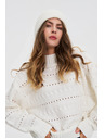 Moodo Pulover s rollnekom bijeli Moodo