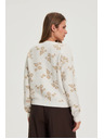 Moodo Bež kardigan s cvjetnim uzorkom Moodo