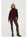 Moodo Pulover s rollnekom vinsko crveni Moodo