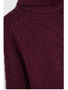 Moodo Pulover s rollnekom vinsko crveni Moodo