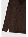Moodo Pulover s V-izrezom smeđi Moodo