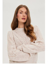 Moodo Bež džemper s napuhnutim rukavima Moodo