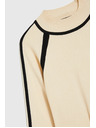 Moodo Bež džemper s polu rolon ovratnikom Moodo