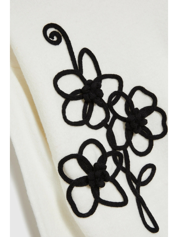 Moodo Bijeli džemper s aplikacijom Moodo