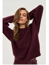 Moodo Glatki bordovski džemper Moodo