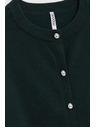 Moodo Tamnozeleni kardigan Moodo