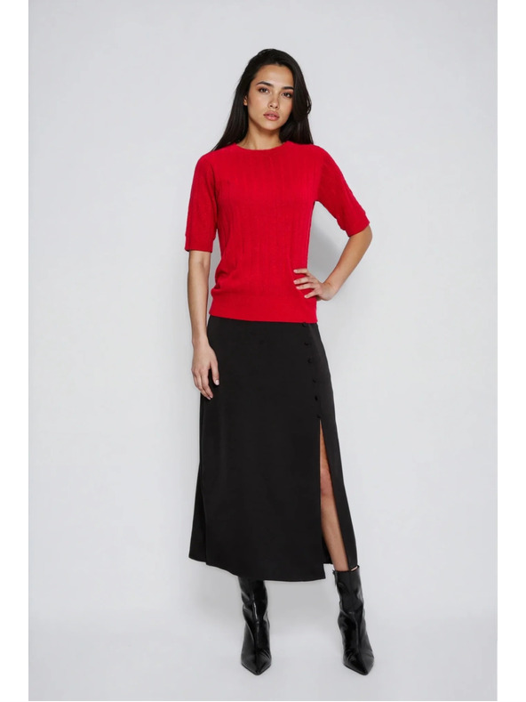 Moodo Crveni džemper s kratkim rukavima Moodo