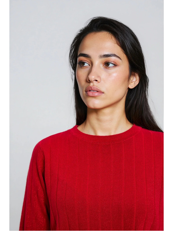 Moodo Crveni džemper s kratkim rukavima Moodo