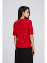 Moodo Crveni džemper s kratkim rukavima Moodo