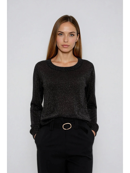 Moodo Viskozni džemper crni Moodo