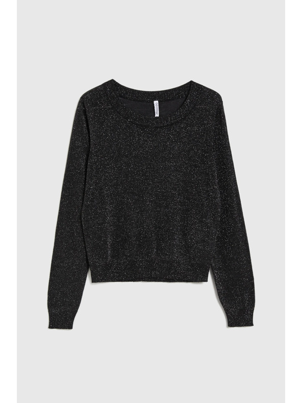 Moodo Viskozni džemper crni Moodo