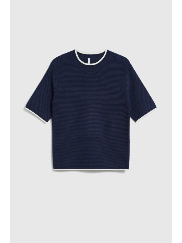 Moodo Tamno plavi džemper s kratkim rukavima Moodo