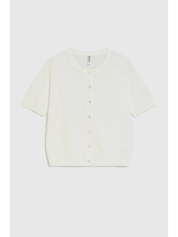 Moodo Džemper s kratkim rukavima bijeli Moodo