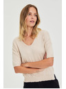 Moodo Pulover s kratkim rukavima bež Moodo