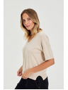 Moodo Pulover s kratkim rukavima bež Moodo
