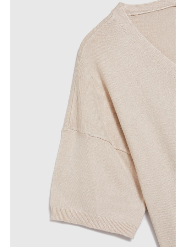 Moodo Pulover s kratkim rukavima bež Moodo