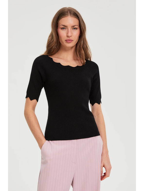 Moodo Uski crni džemper Moodo