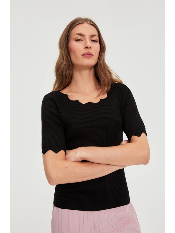 Moodo Uski crni džemper Moodo