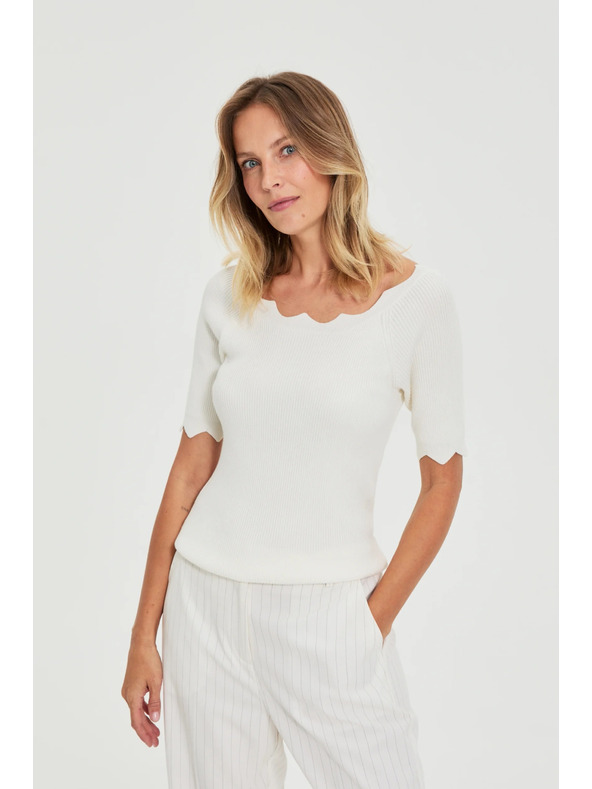 Moodo Uski bijeli džemper Moodo