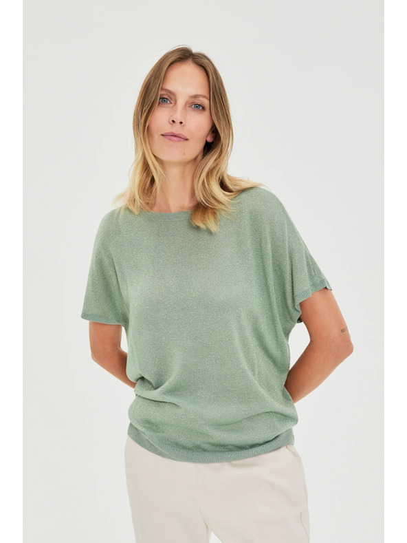 Moodo Viskozni džemper maslinast Moodo