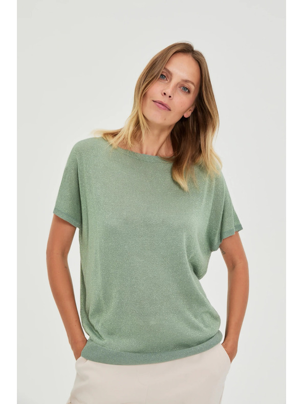 Moodo Viskozni džemper maslinast Moodo