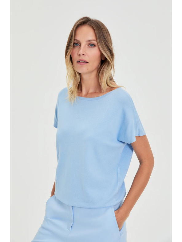 Moodo Tanki džemper plavi Moodo